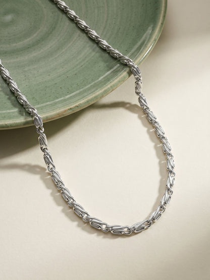 Silver Wow Wheat Chain