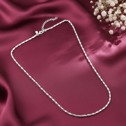 Silver Wow Wheat Chain