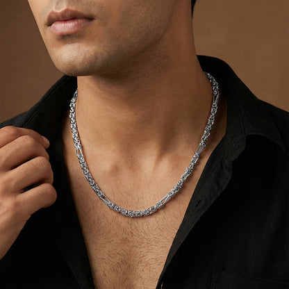 Silver Byzantine Chain for Him
