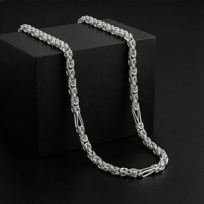Silver Byzantine Chain for Him