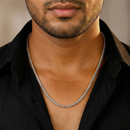 Silver Korean Chain For Him