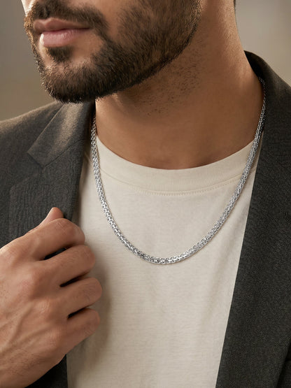 Silver Korean Chain For Him