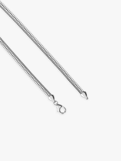 Silver Triple Box Chain for Him