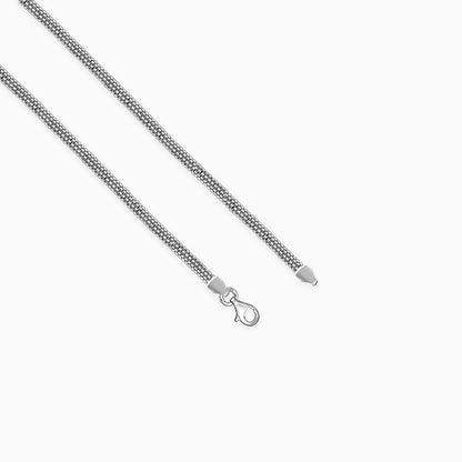 Silver Triple Box Chain for Him