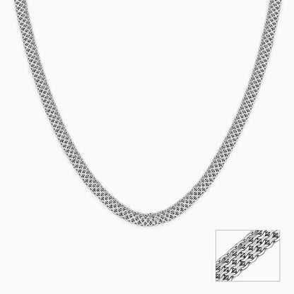 Silver Mesh Chain for Him