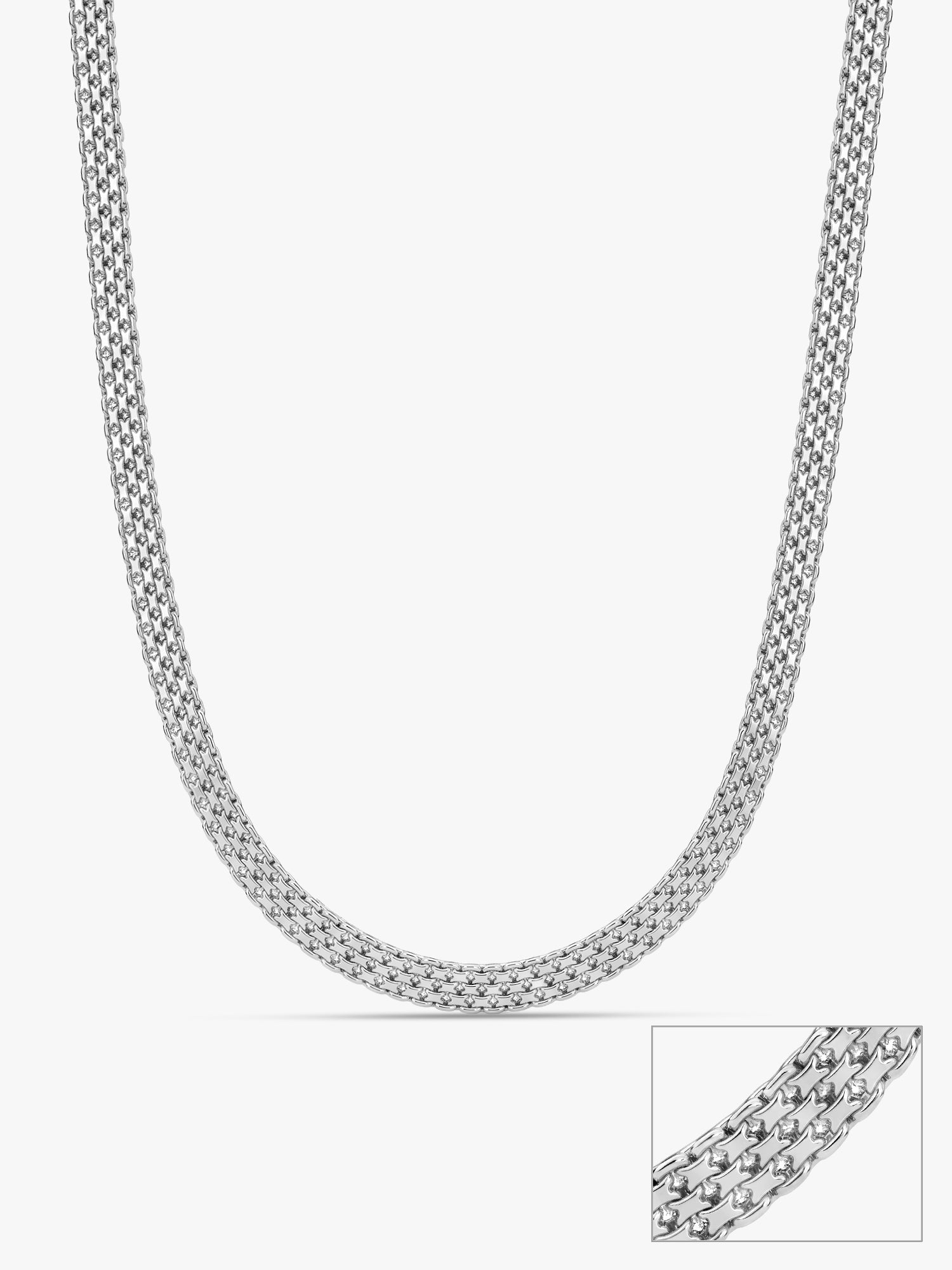 Silver Mesh Chain for Him