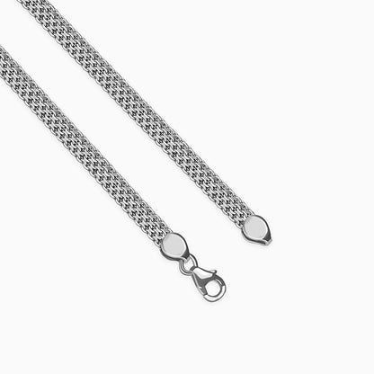 Silver Mesh Chain for Him