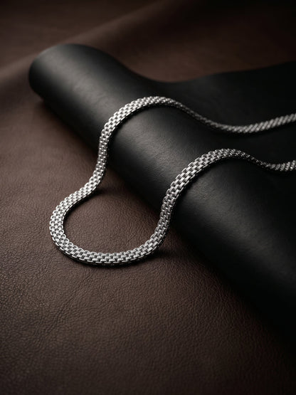 Silver Mesh Chain for Him