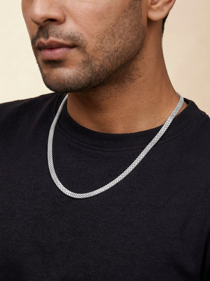 Silver Mesh Chain for Him