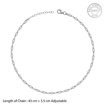 Silver Valentino Sparkle Chain