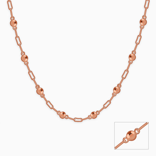 Rose Gold Linea Bead Chain