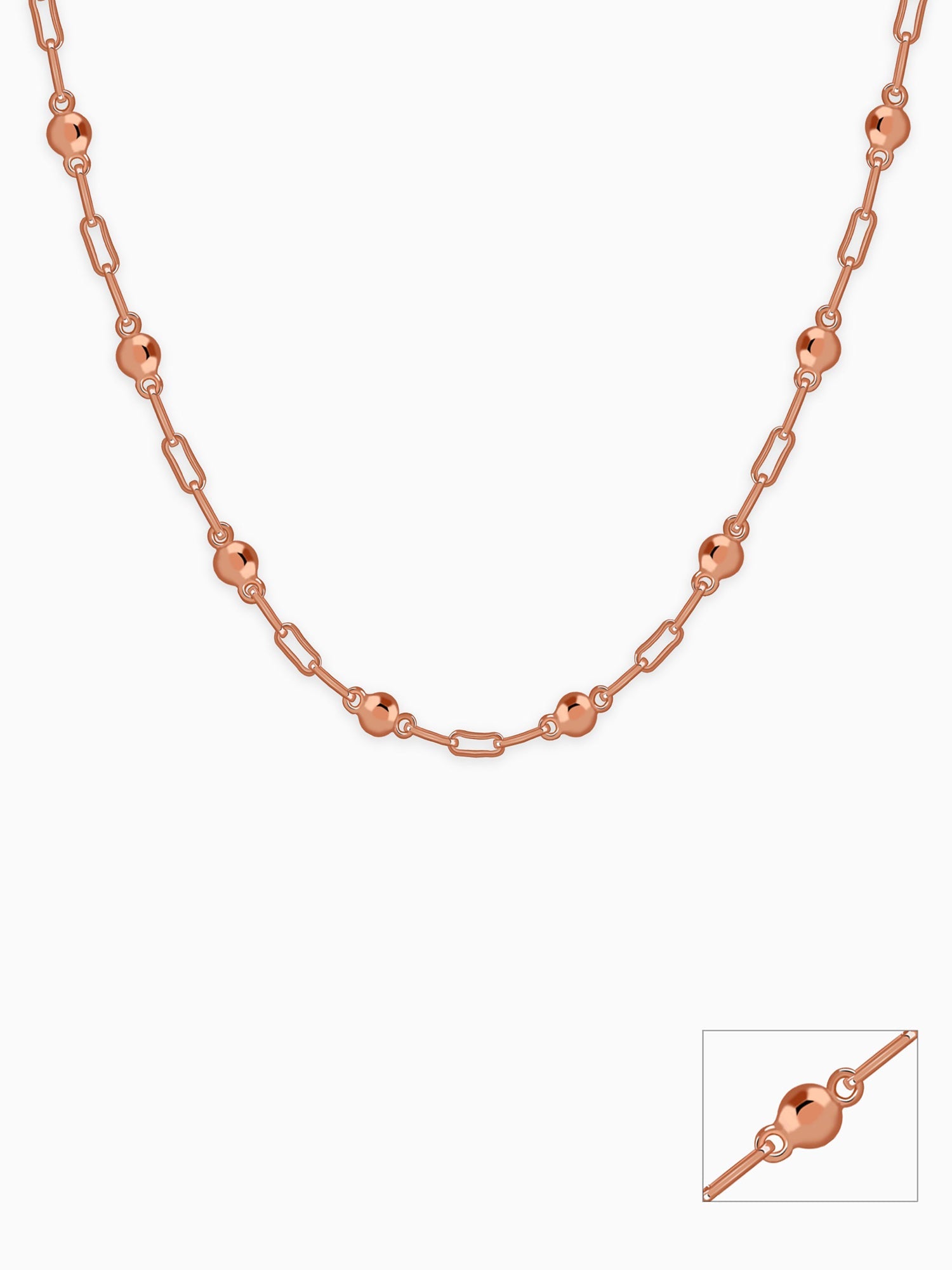 Rose Gold Linea Bead Chain