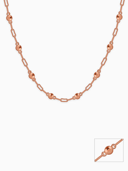 Rose Gold Linea Bead Chain