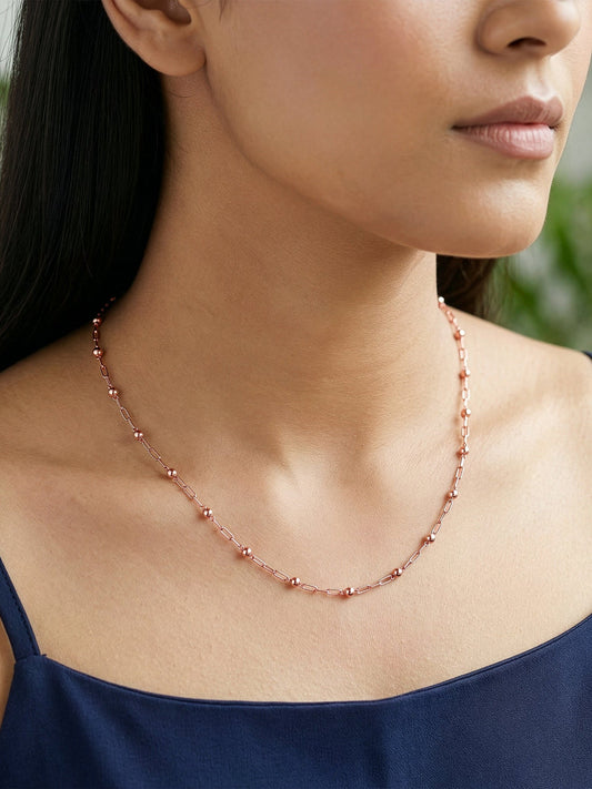 Rose Gold Linea Bead Chain