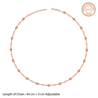 Rose Gold Linea Bead Chain