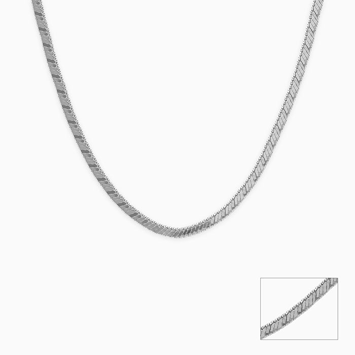 Silver Herringbone Chain