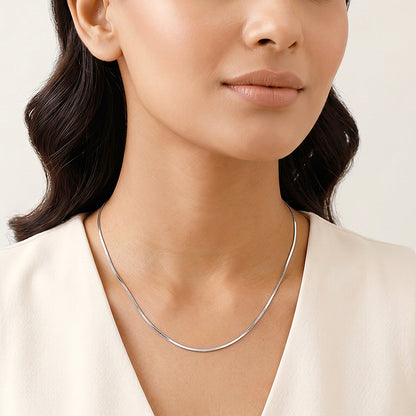 Silver Herringbone Chain