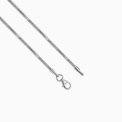 Silver Herringbone Chain