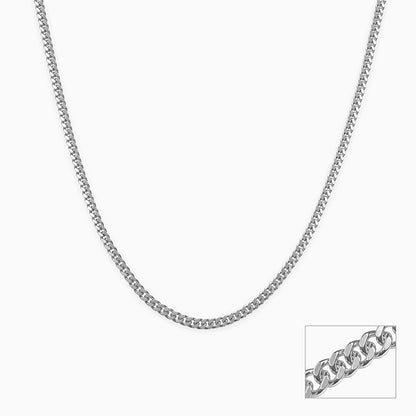 Silver Classic Curb Chain