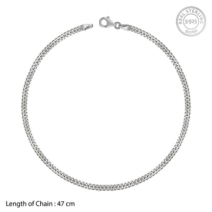 Silver Classic Curb Chain