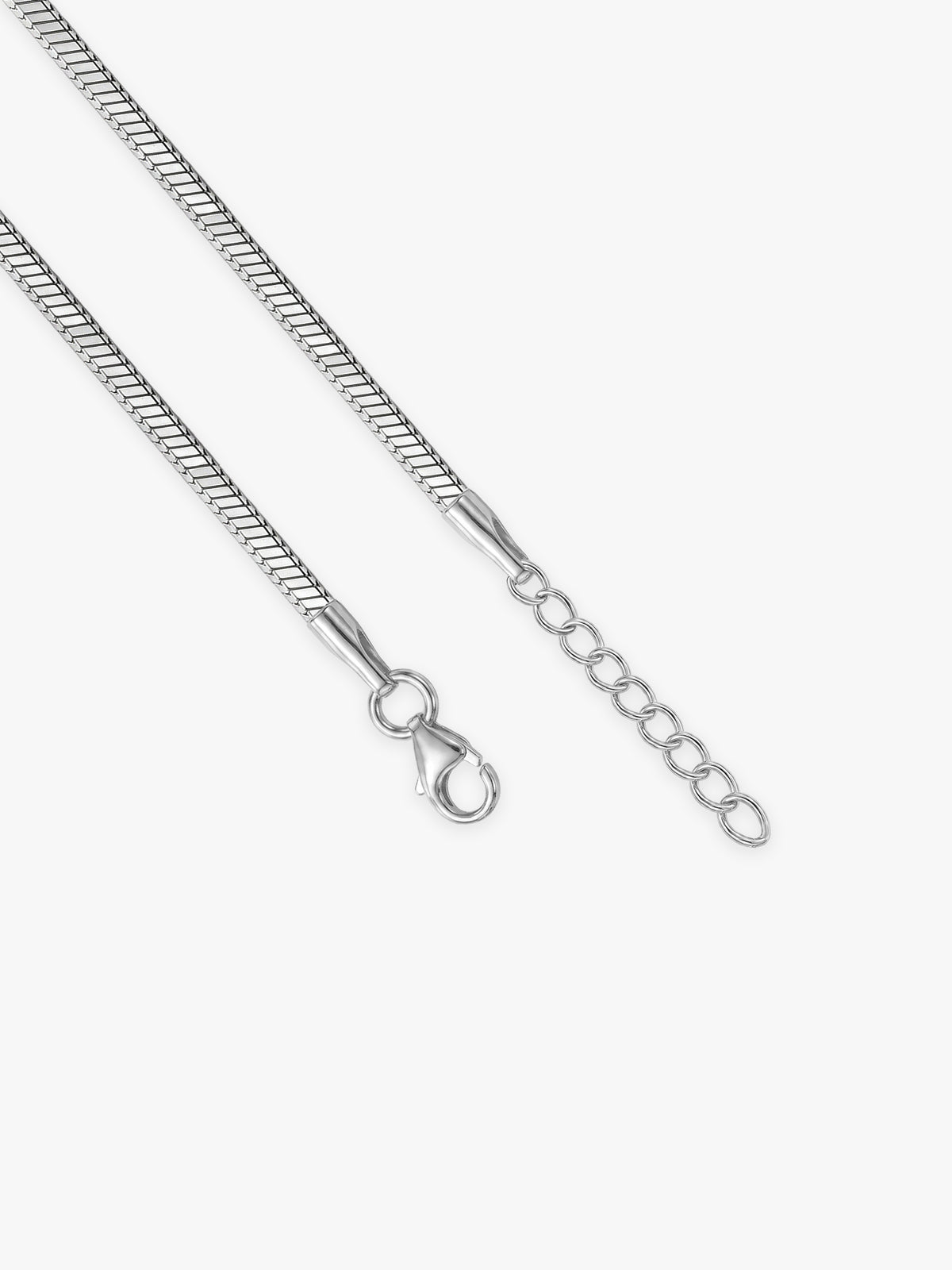 Silver Minimal Snake Kids Chain