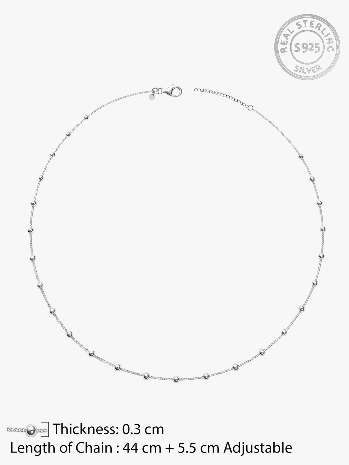 Silver Ludovica Station Chain