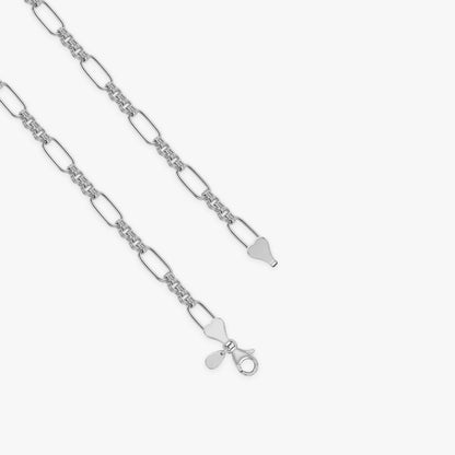 Silver Elio Paperclip Chain For Him
