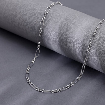 Silver Elio Paperclip Chain For Him