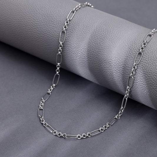 Silver Elio Paperclip Chain For Him