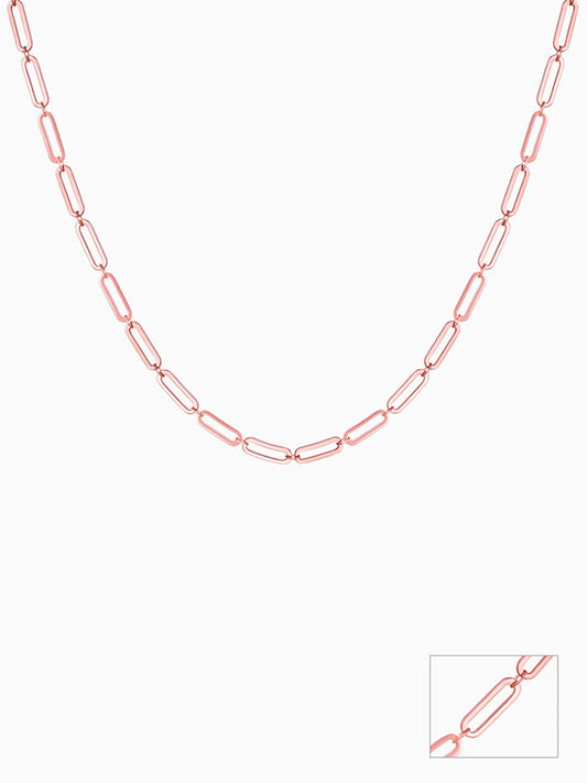 Kriti Sanon Rose Gold Elongated Link Chain Necklace