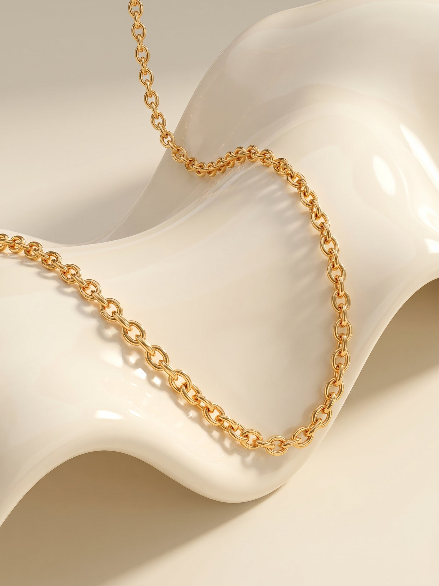 Golden Mystic Moonbeam Link Chain