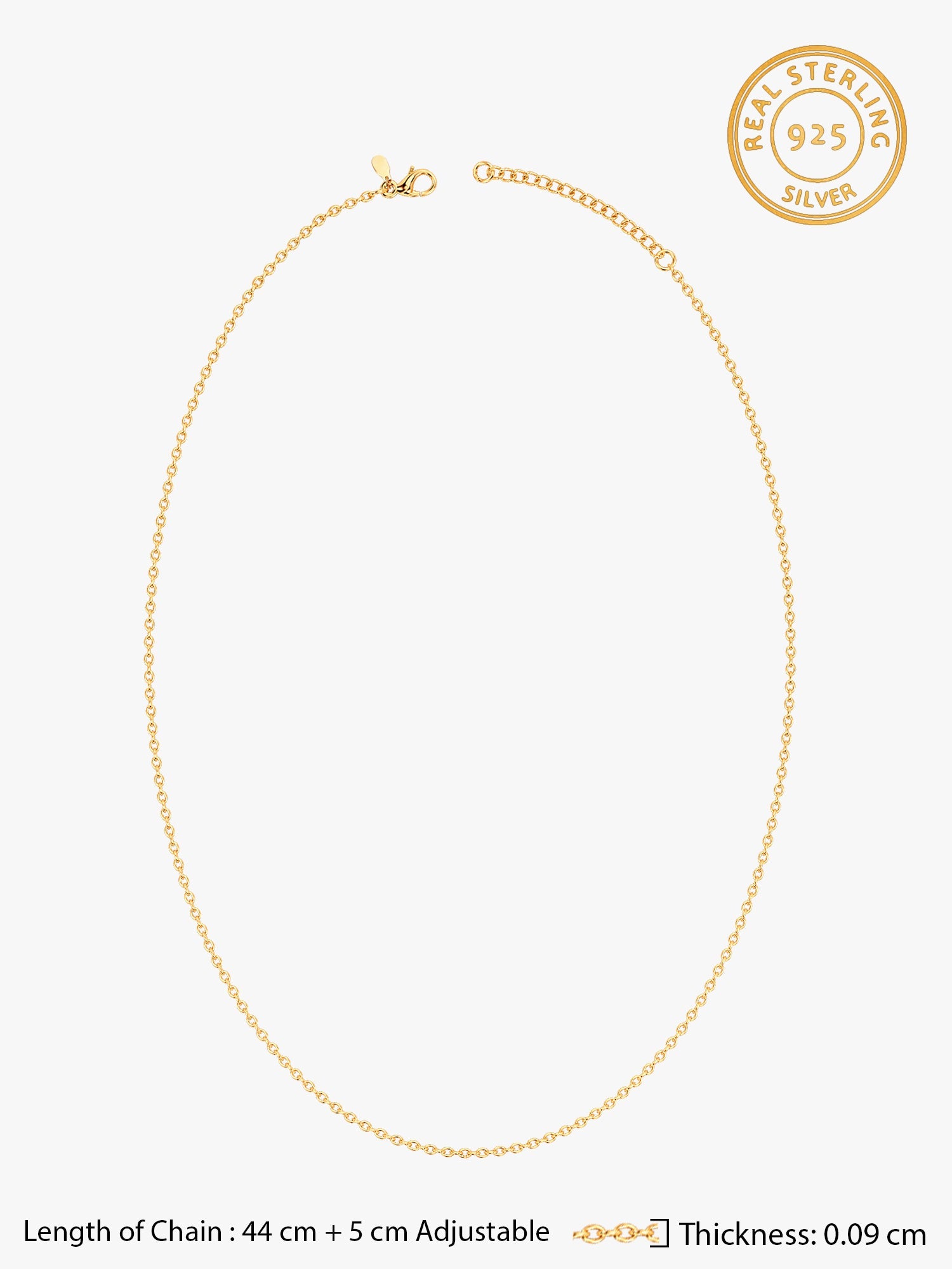 Golden Mystic Moonbeam Link Chain