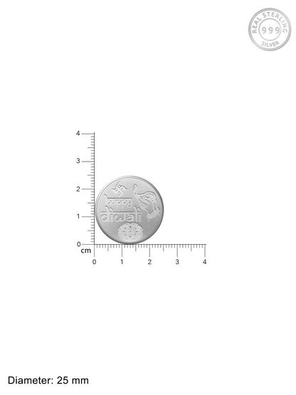 999 Silver Coin - Happy Diwali (5g)