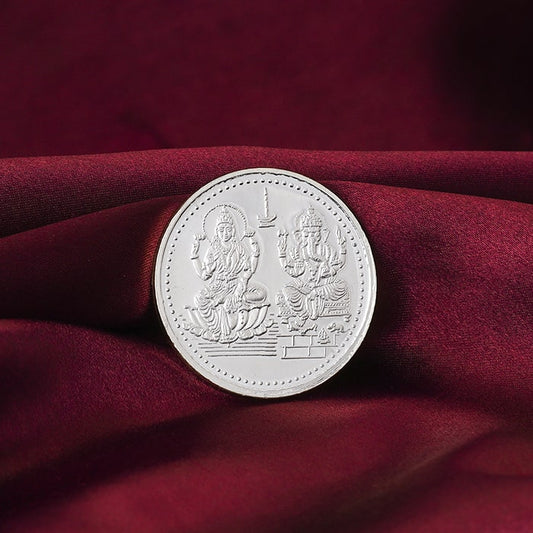 Silver Lakshmi Ganesh Blessing Coin (20g)