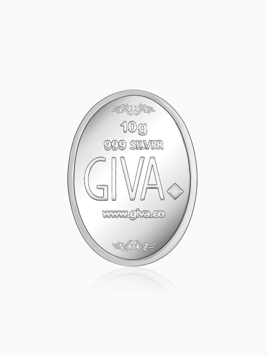 GIVA 999 Silver Radha Krishna Coin (10g)