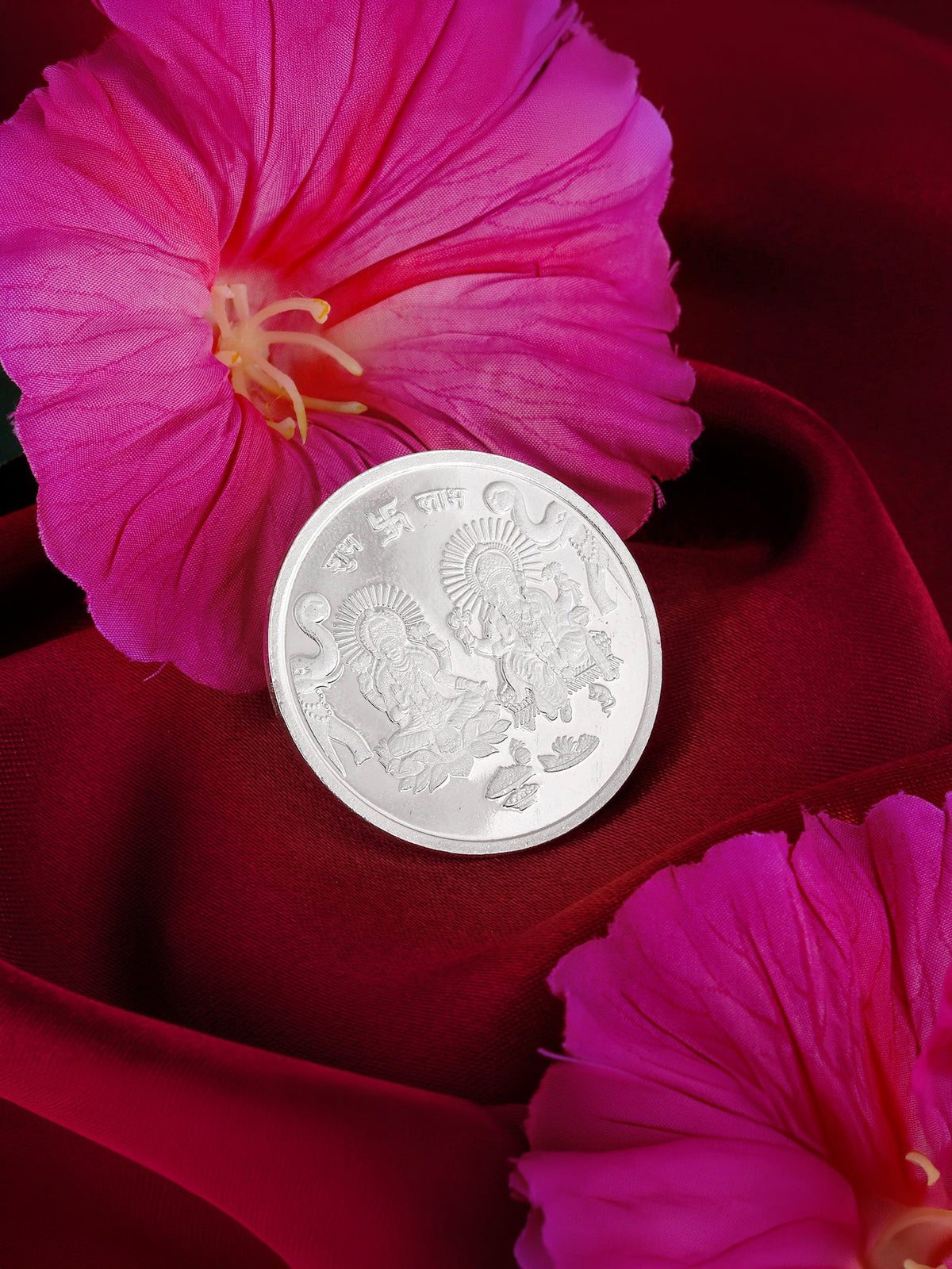 999 Silver Goddess Lakshmi and Lord Ganesh Coin - 20g