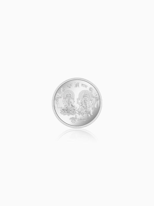 Goddess Lakshmi and Lord Ganesh Silver Coin - 5 g