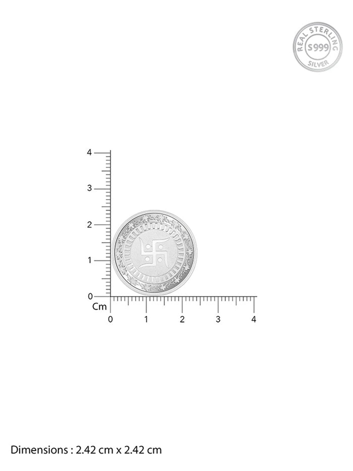 Silver Swastik Coin (5g)