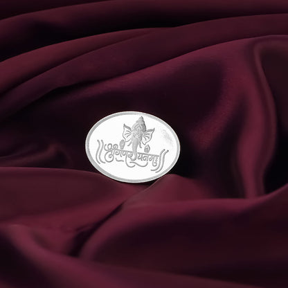 Silver Ganpati Namo Coin