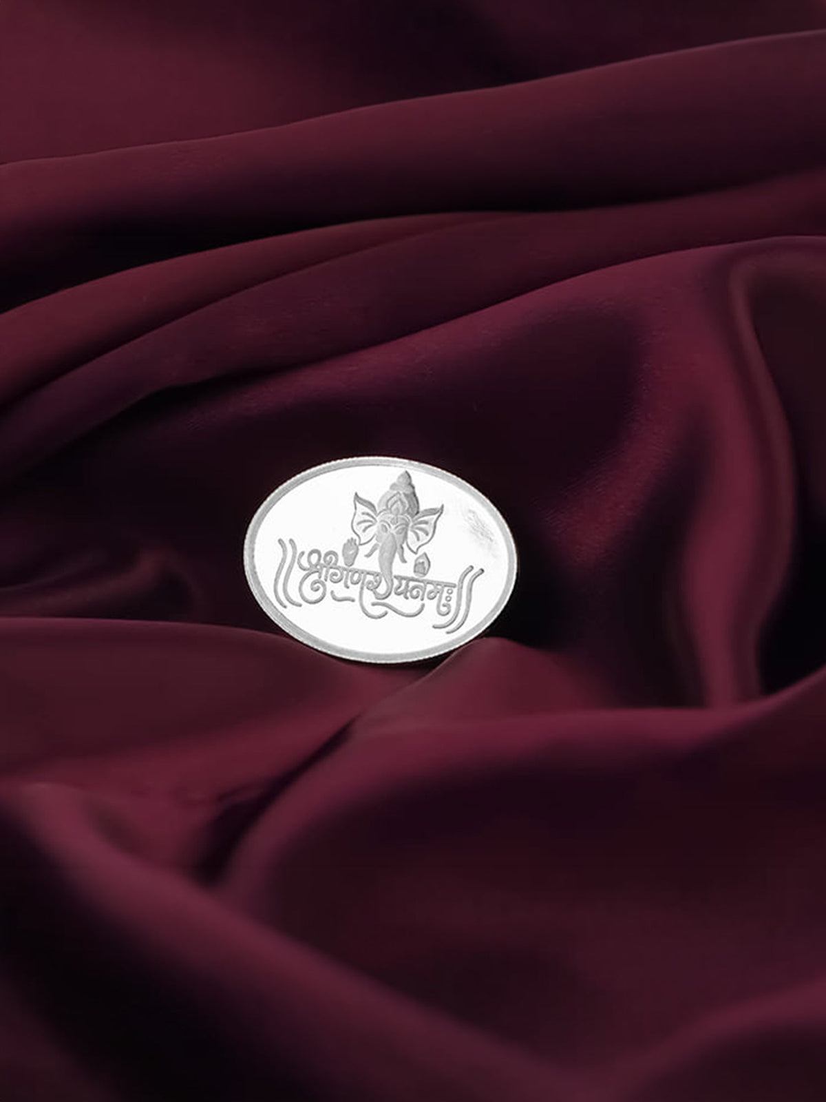 Silver Ganpati Namo Coin
