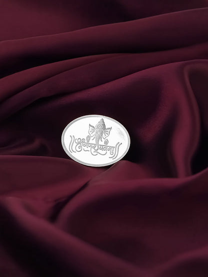 Silver Ganpati Namo Coin