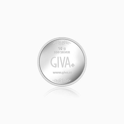 Silver Gayatri Mantra Coin