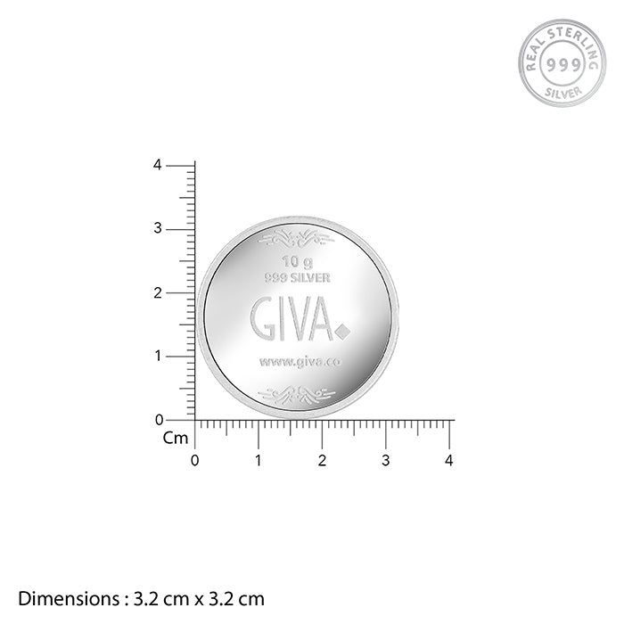 Silver Sri Yantra Coin