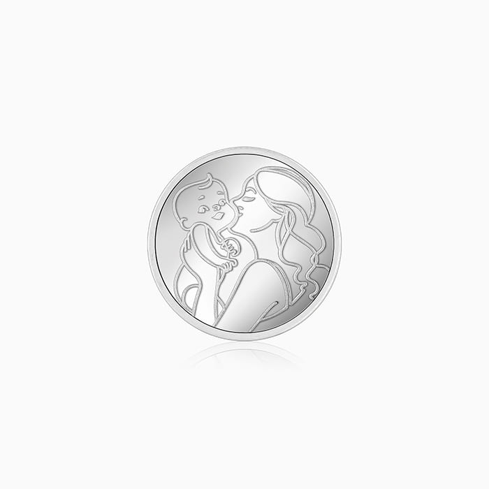 Silver Baby And Mother Coin