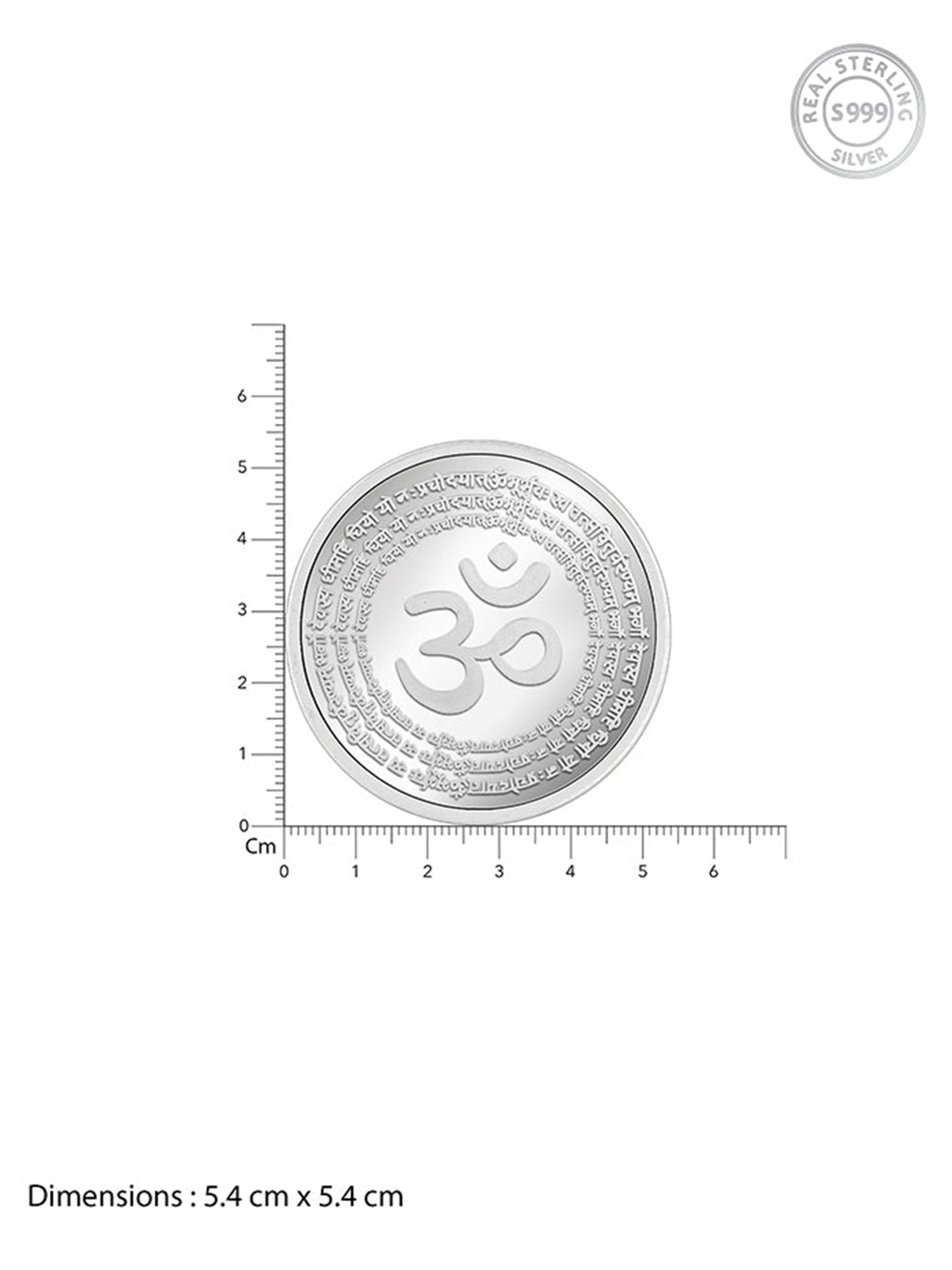 Silver Om Coin (50g)