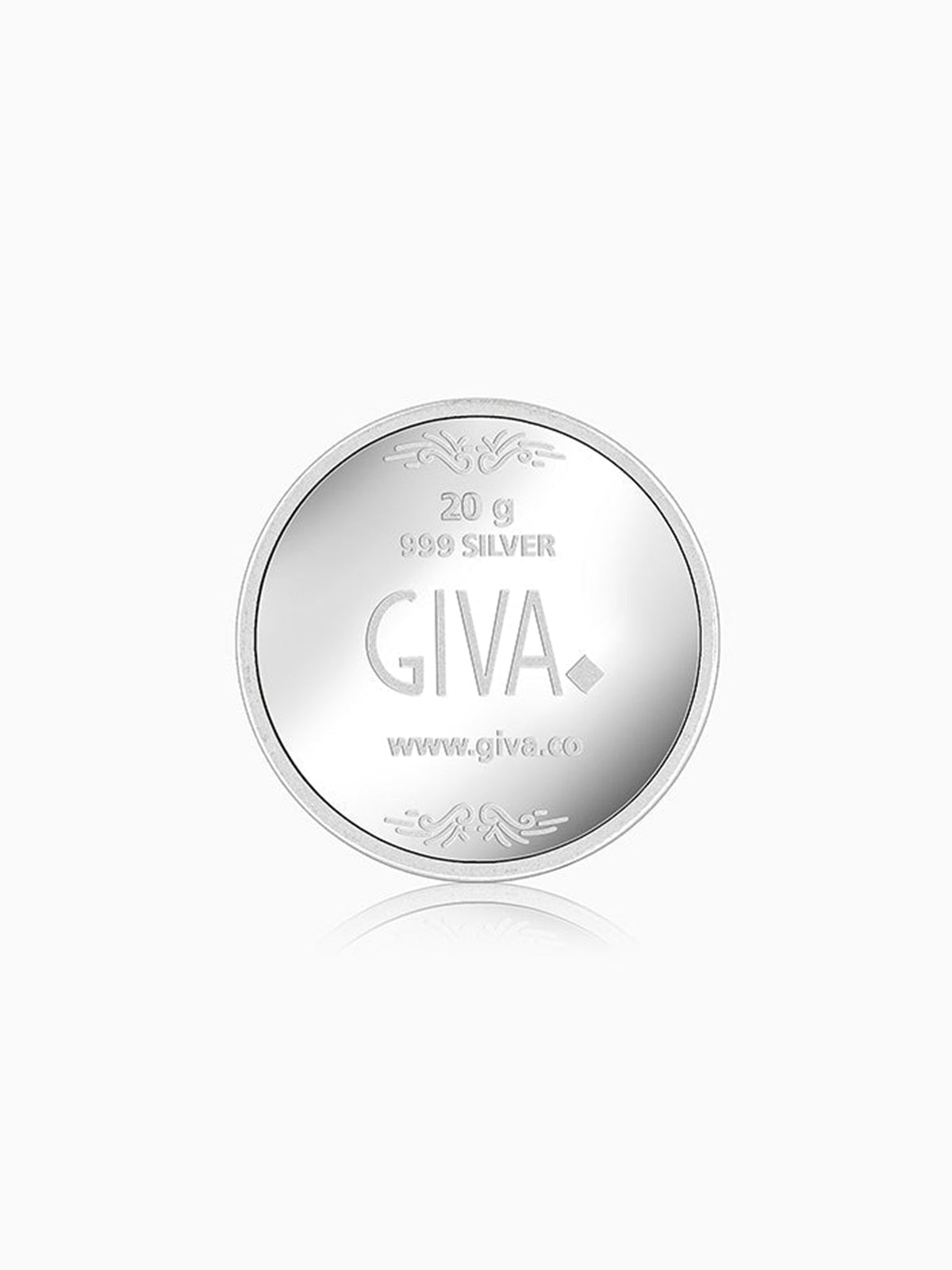 Silver Ganesh Mantra Coin
