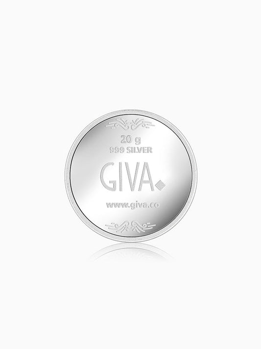 Silver Ganesh Mantra Coin