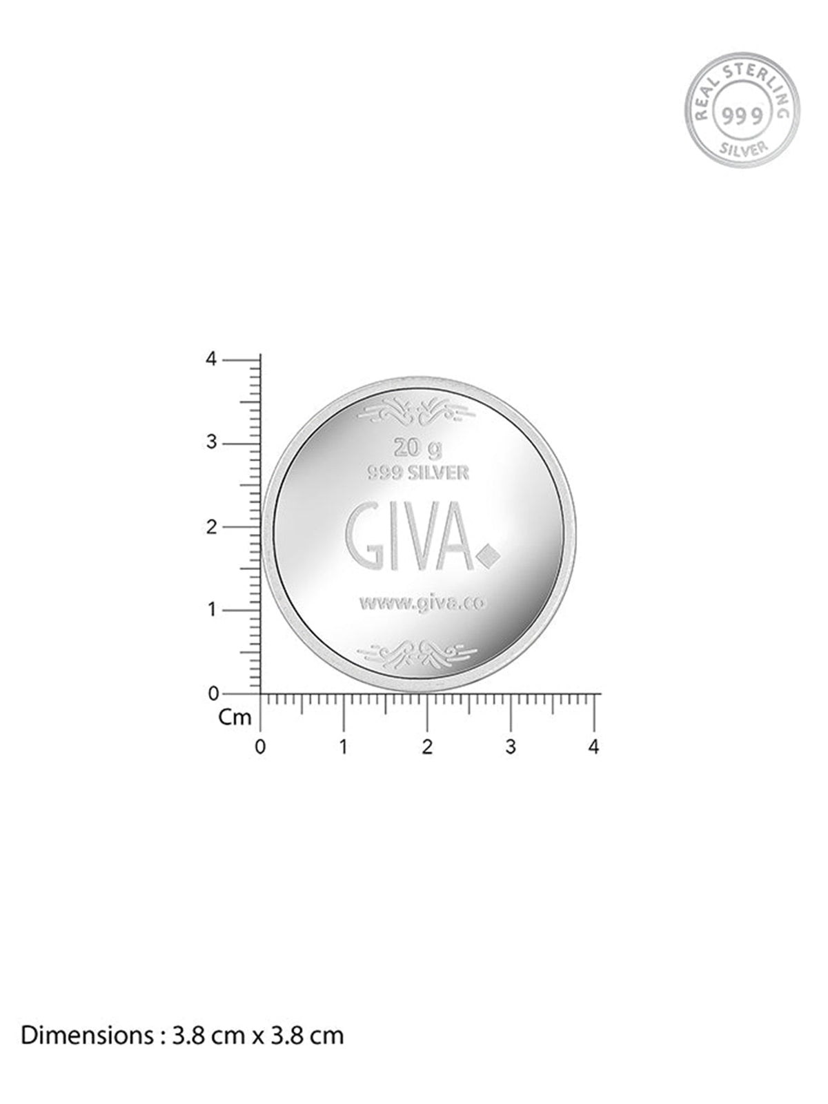 Silver Ganesh Mantra Coin