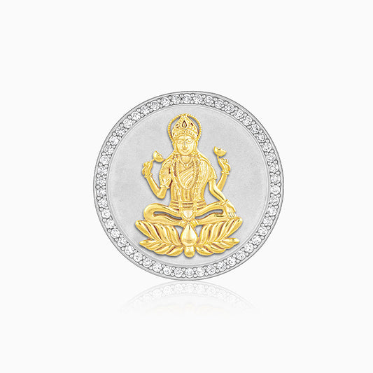 Silver And Golden Lucky Lakshmi Coin
