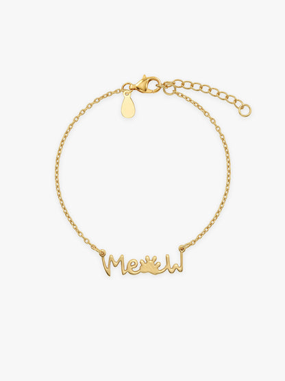 Golden Pretty Kitty Bracelet